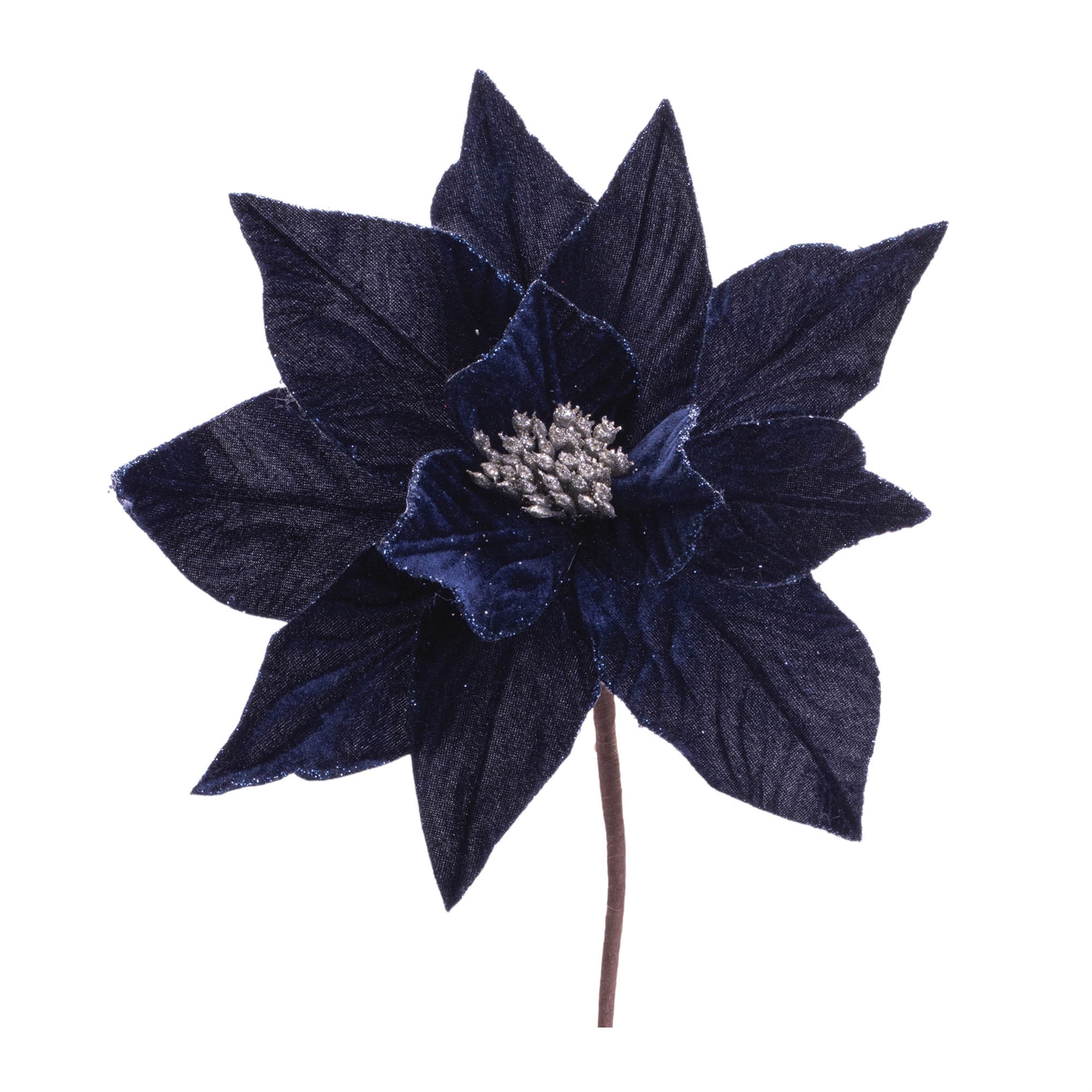 Poinsettia Stem (Set of 6) 24"H Polyester