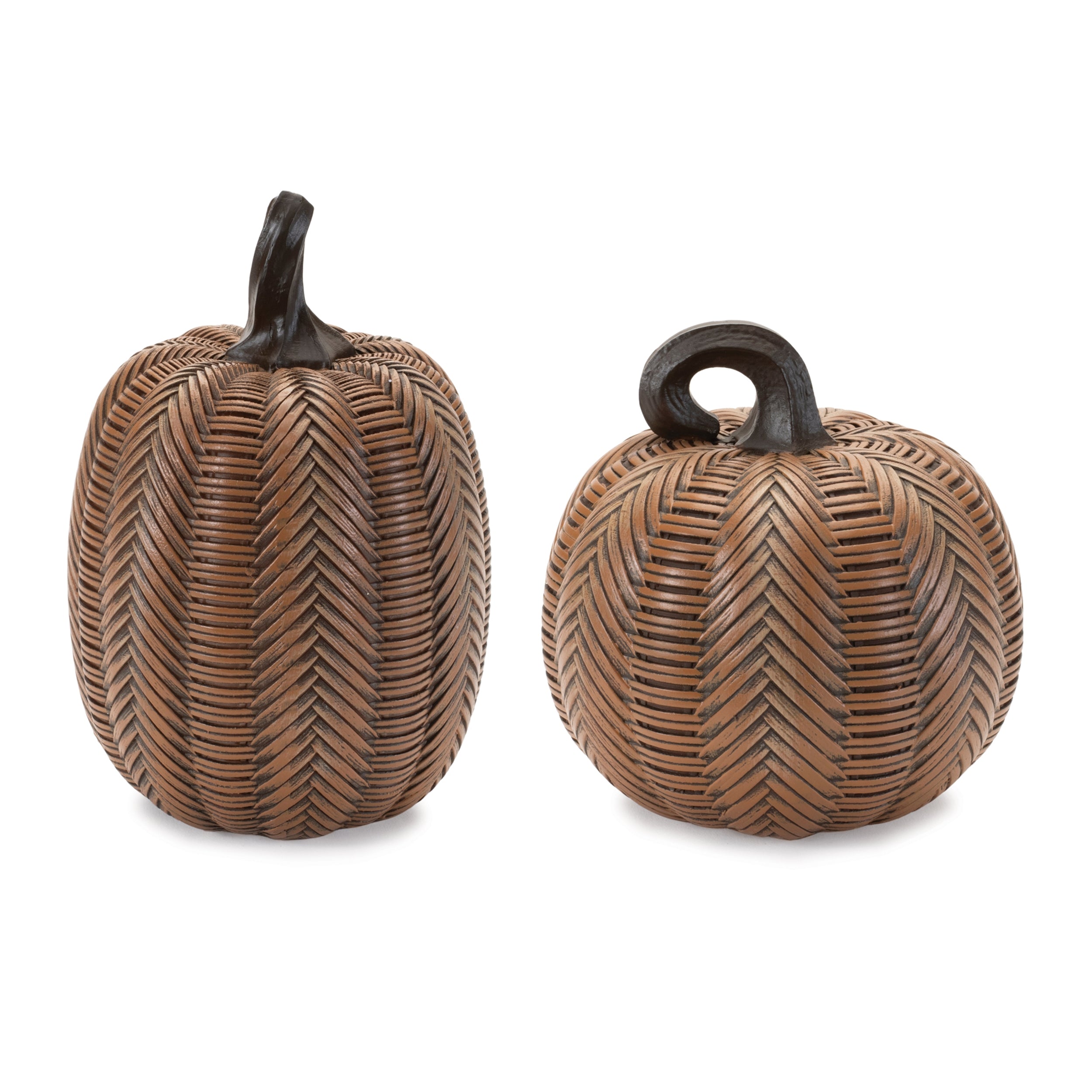 Pumpkin (2 Asst) 6"H, 7.5"H Resin