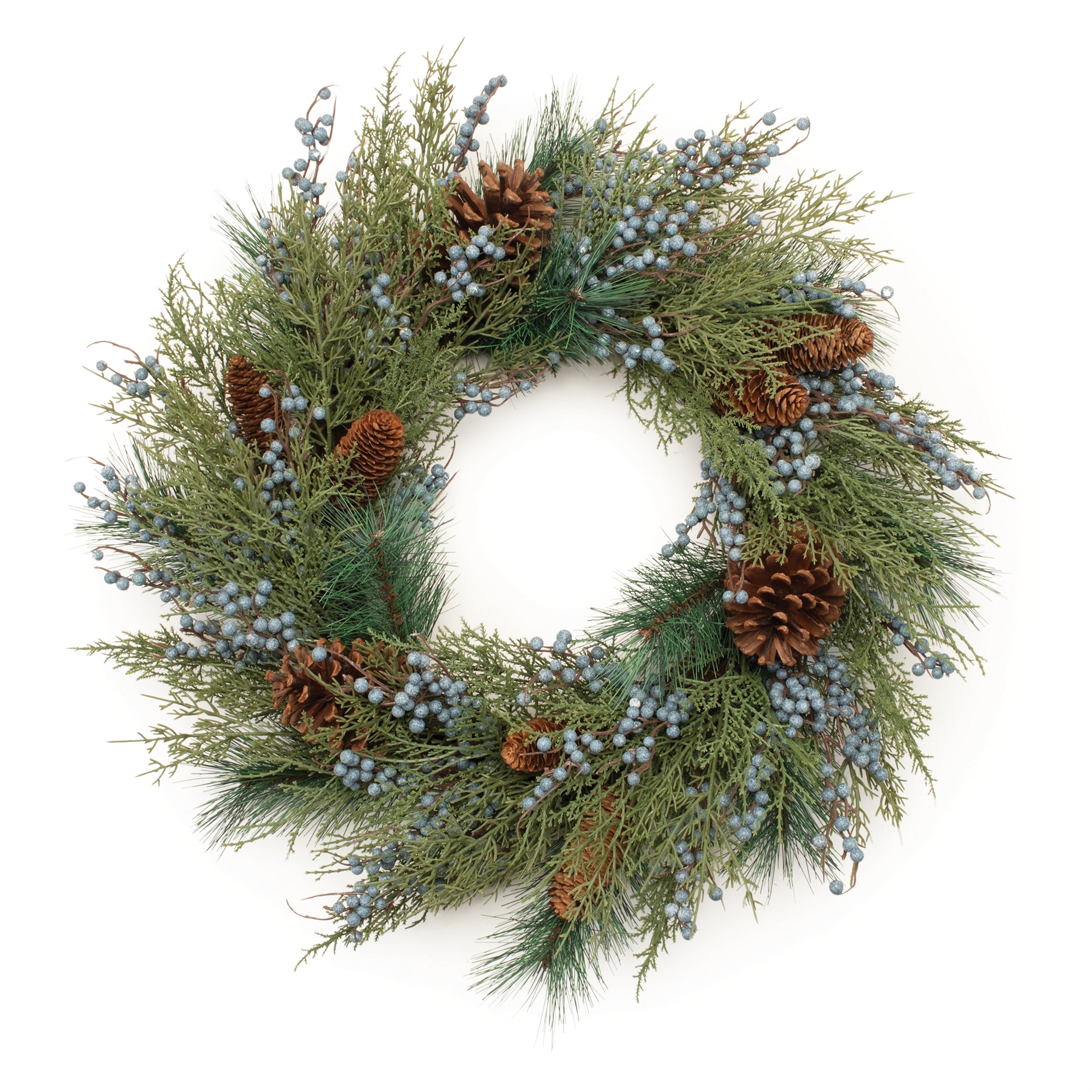 Mixed Pine Wreath 24”D
