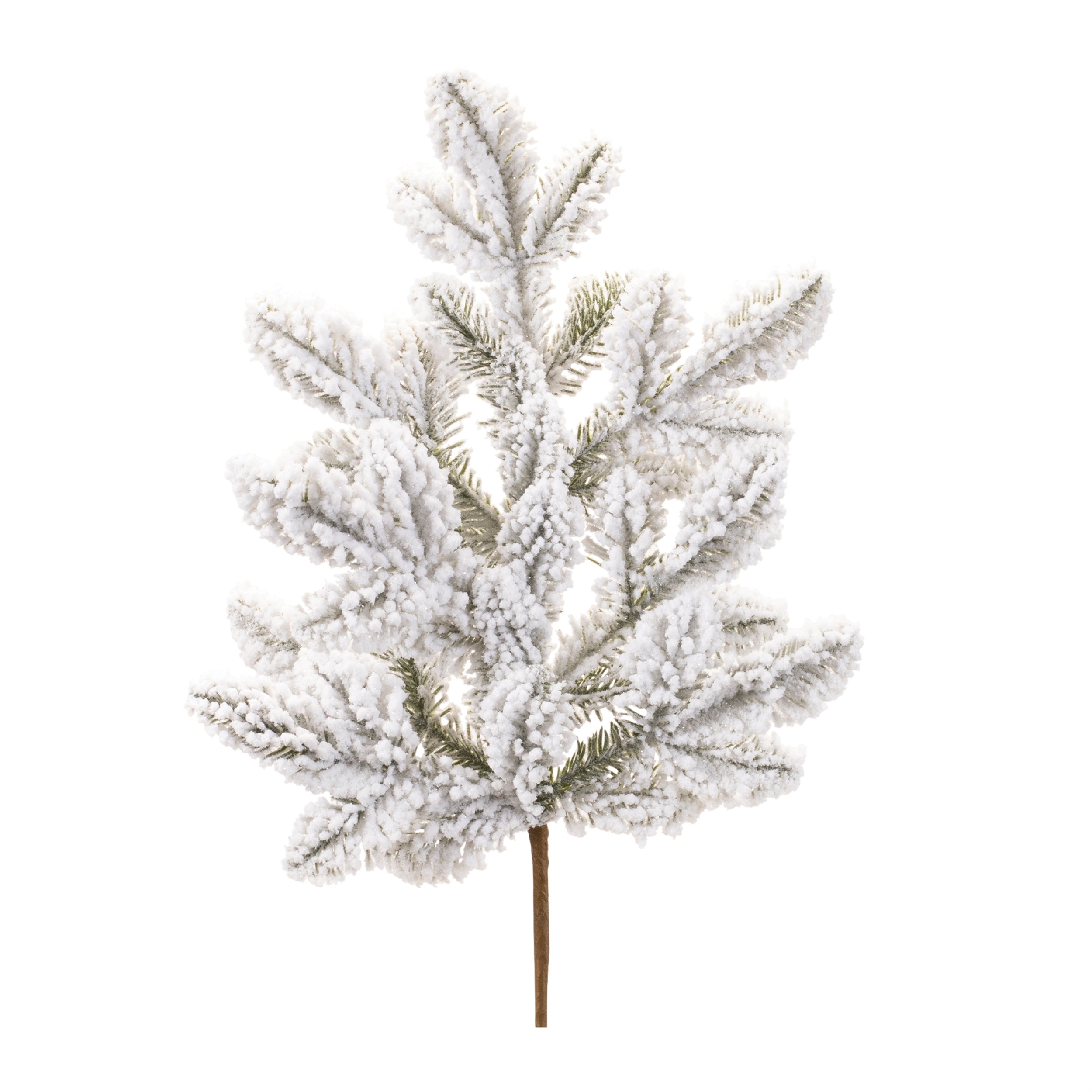 Flocked Pine Spray 24”H