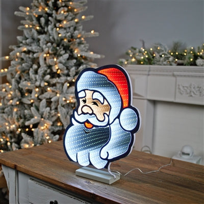Santa Infinity Light 16”H Acrylic UL Plug