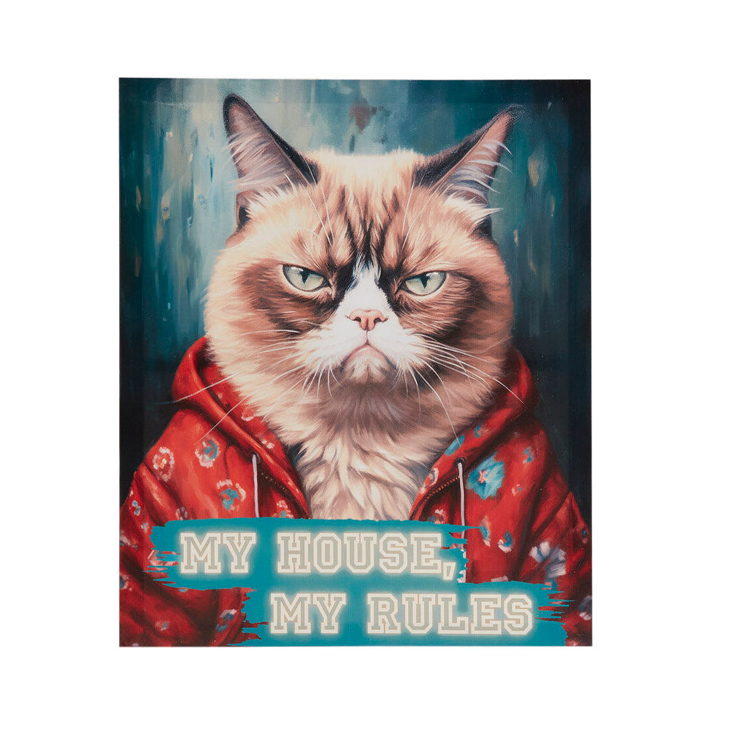 Grumpy Cats Not Today Canvas Wall Art