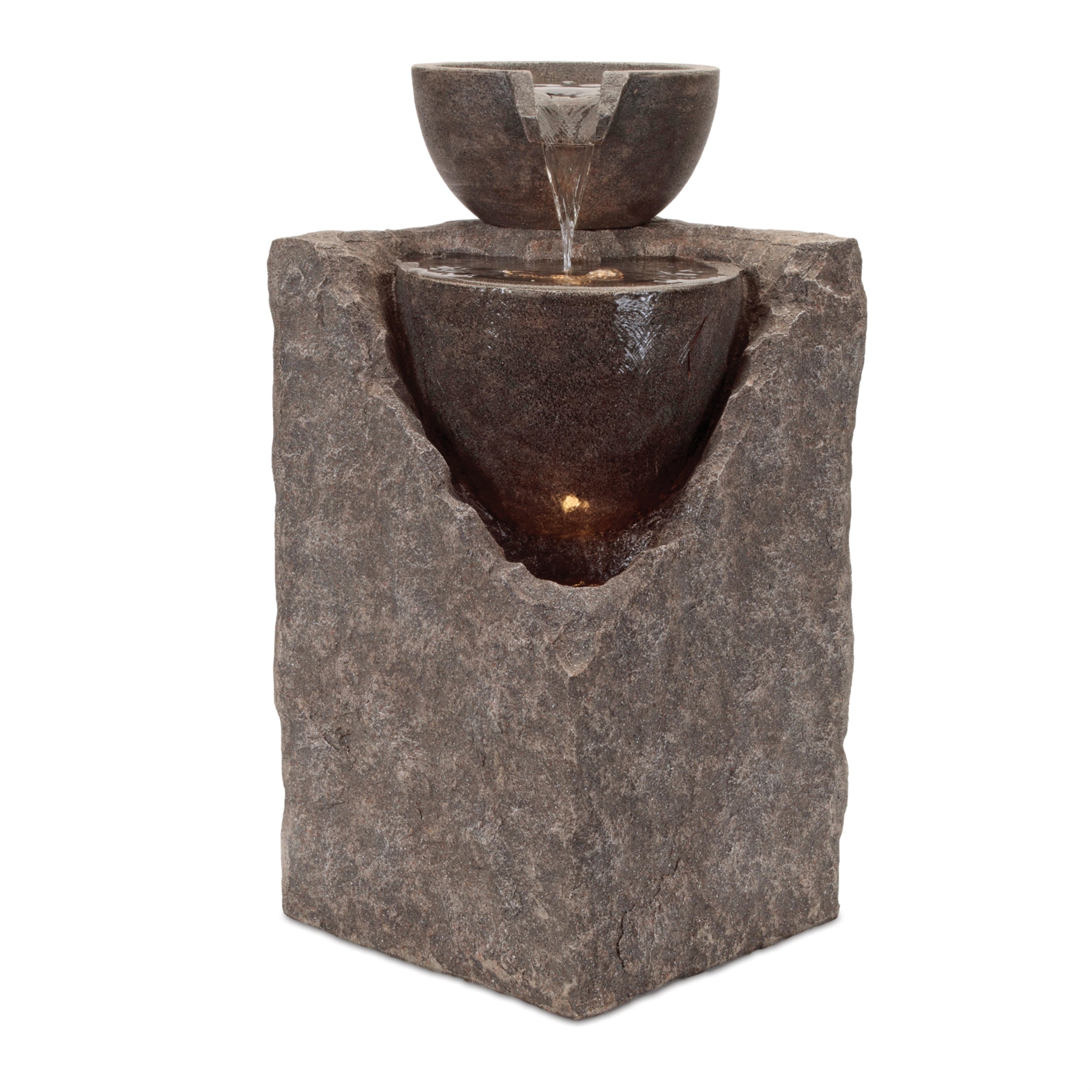 Fountain 11.5"SQ x 24"H Resin (pump MZ20450AB)