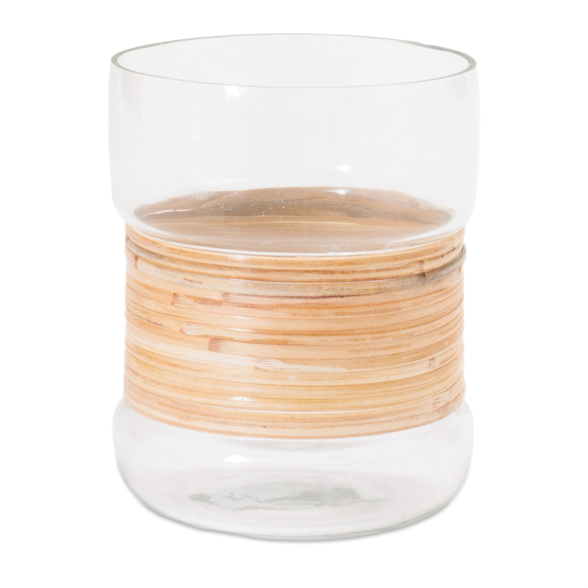 Candle Holder 3.5"D x 5"H Glass