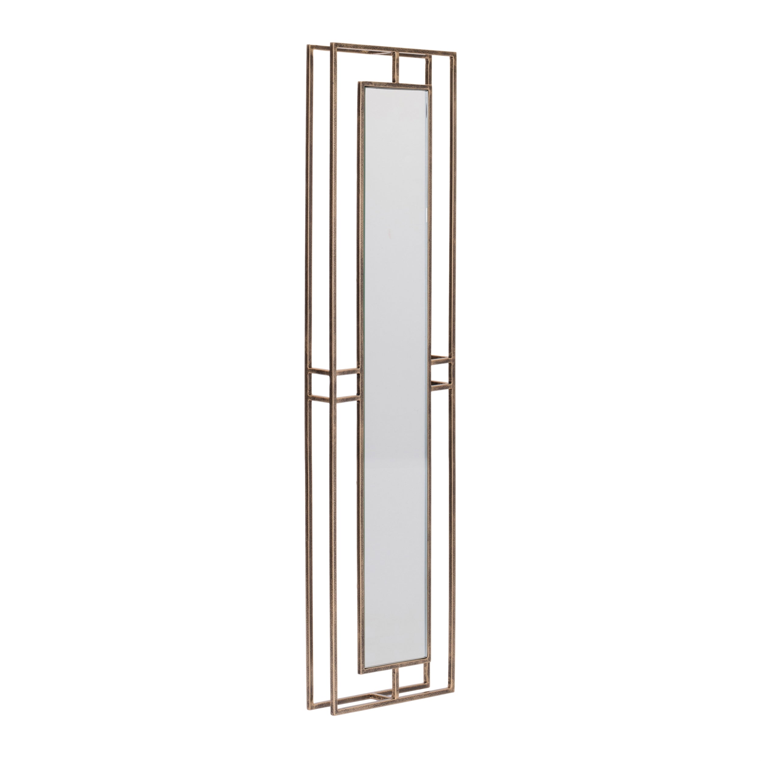 Wall Mirror 7.75"L x 30"H Iron/Glass