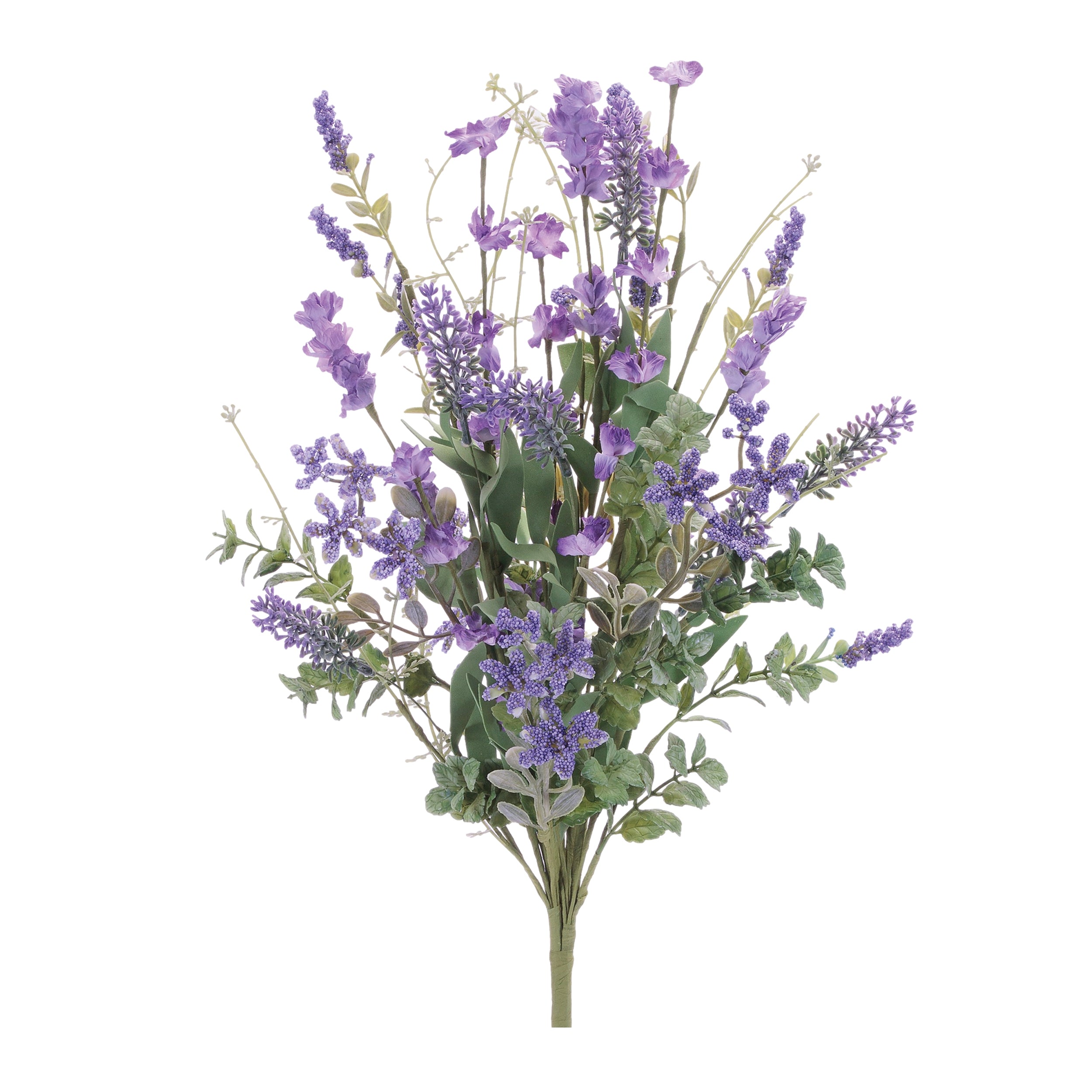 Mixed Floral Bush (Set of 2) 21.5"H Polyester