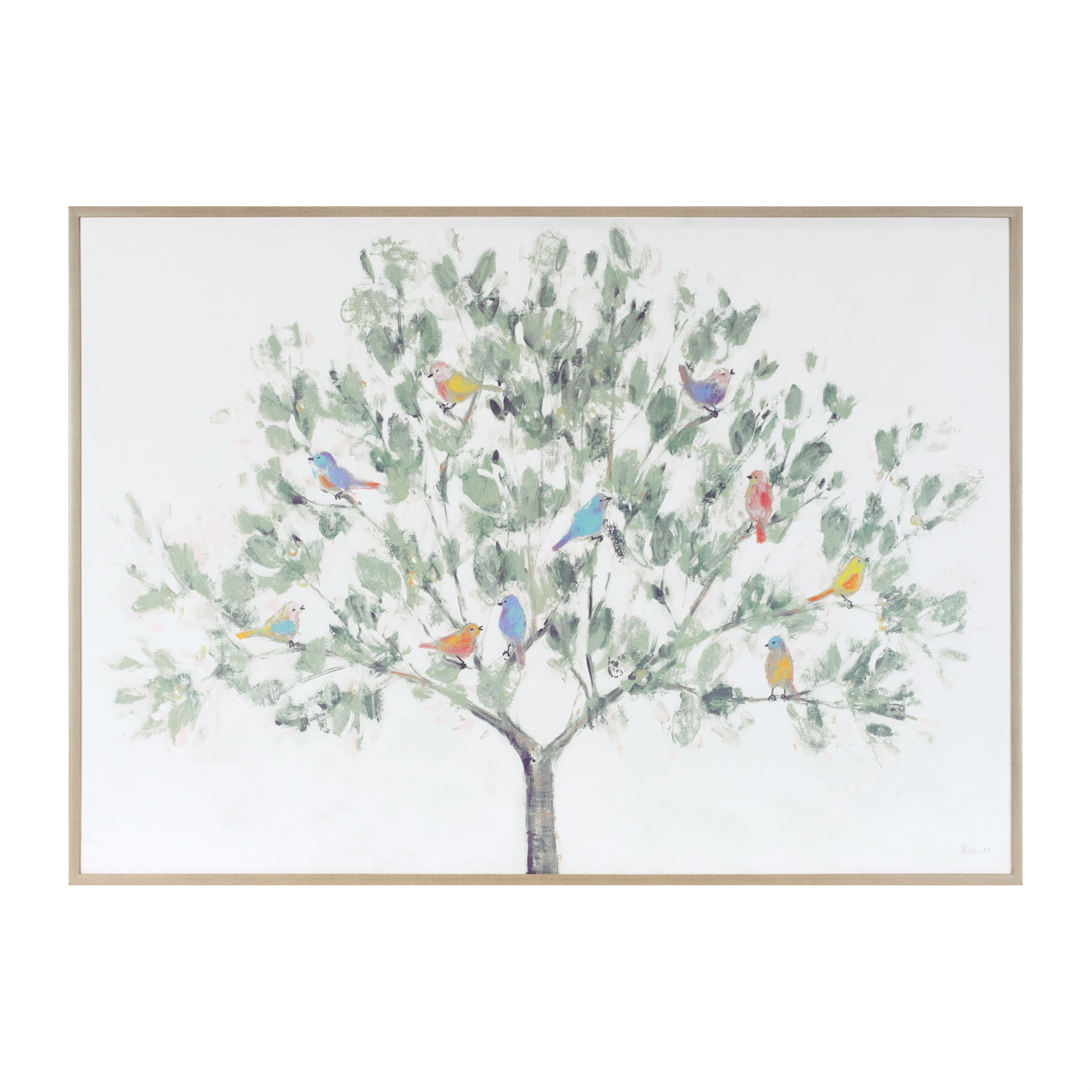 Birds in Tree Print 35"L x 28"H /Paper