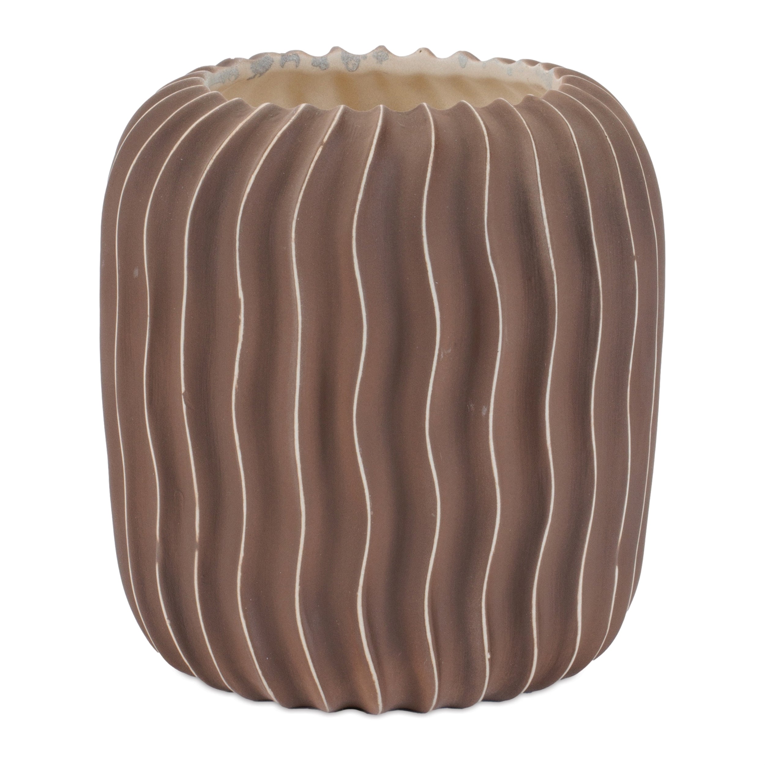 Container (Set of 2) 6.5"D x 7.25"H Ceramic