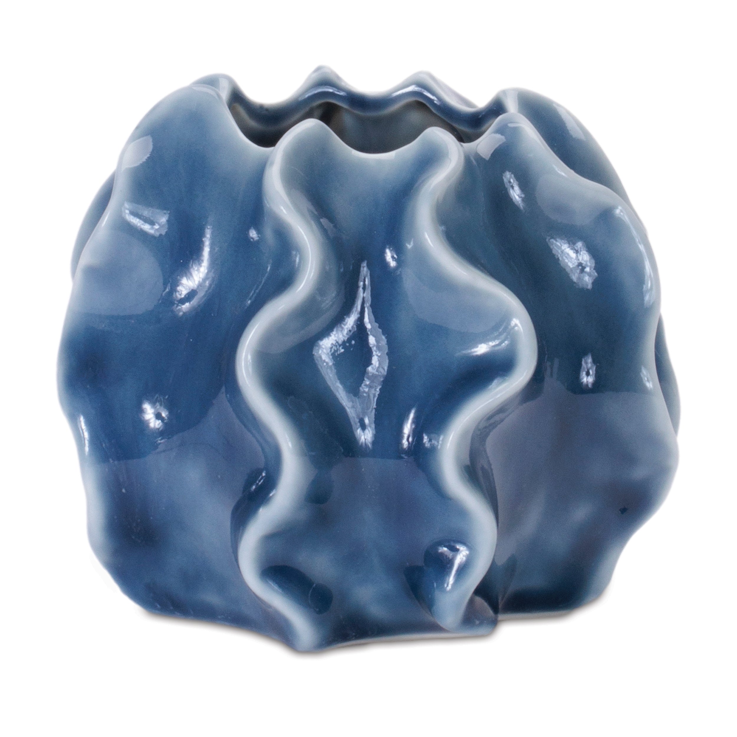 Vase 4"D x 3.75"H Ceramic