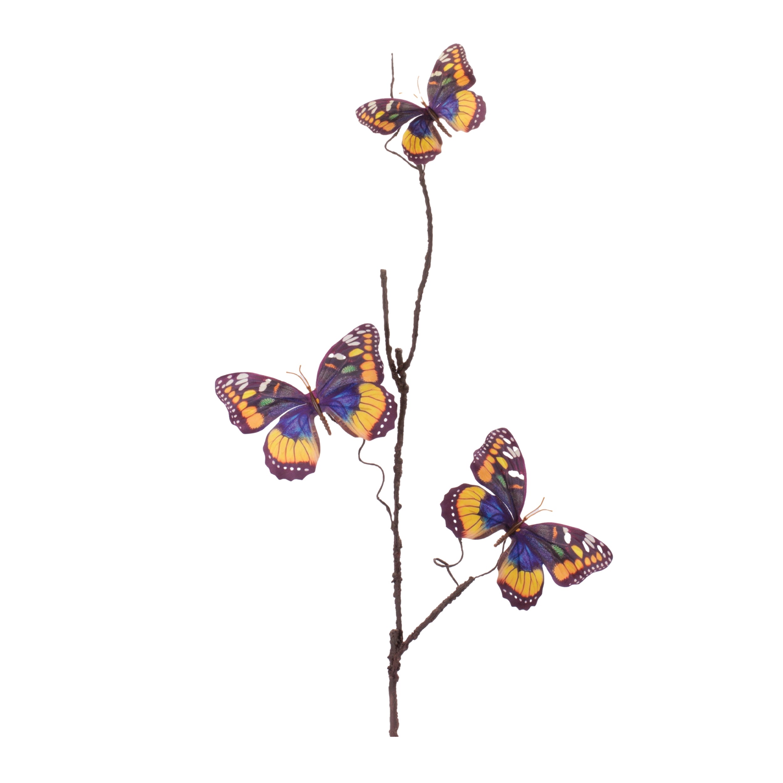 Butterfly Spray (Set of 6) 32"H Fabric/Plastic