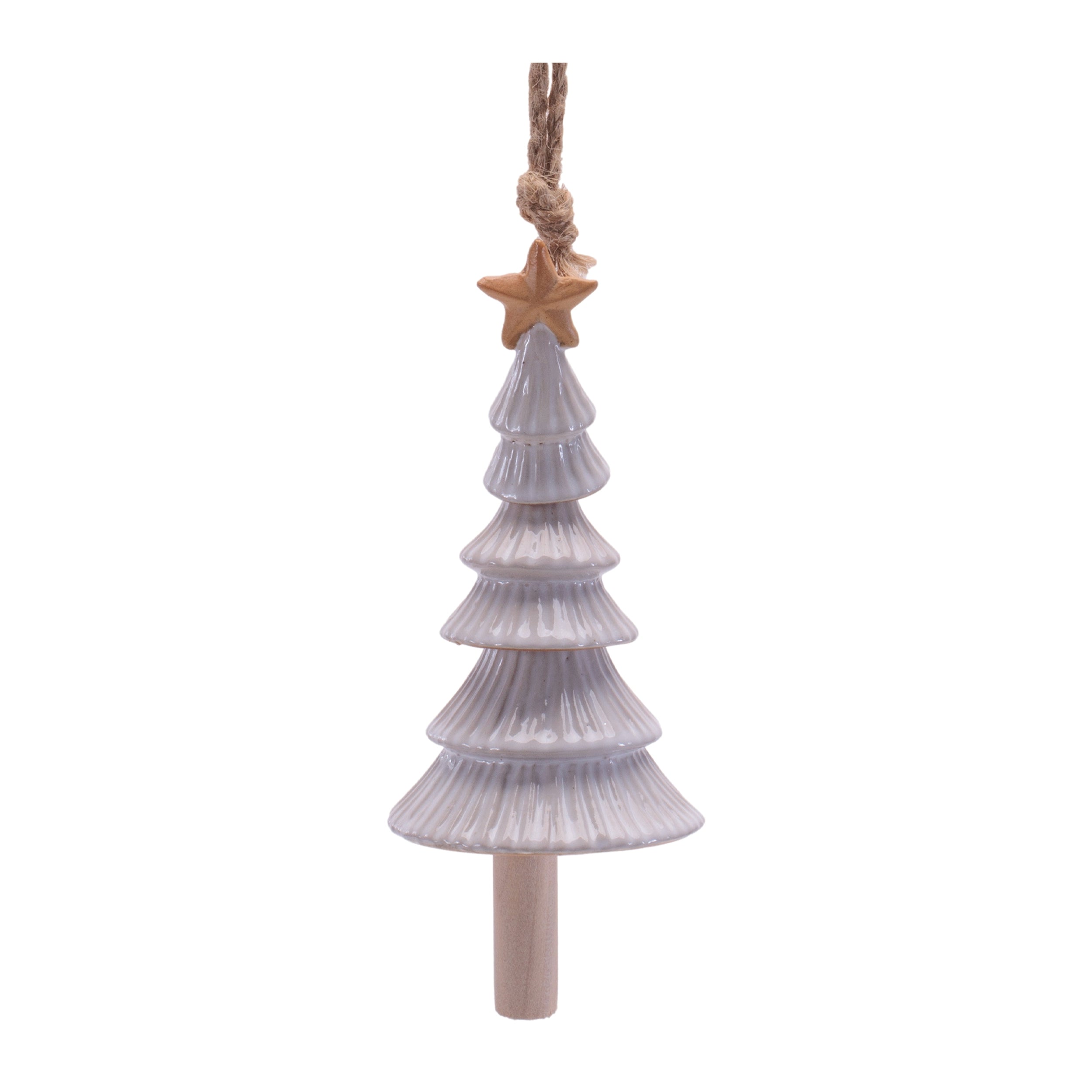 Tree Ornament 10”H Stoneware
