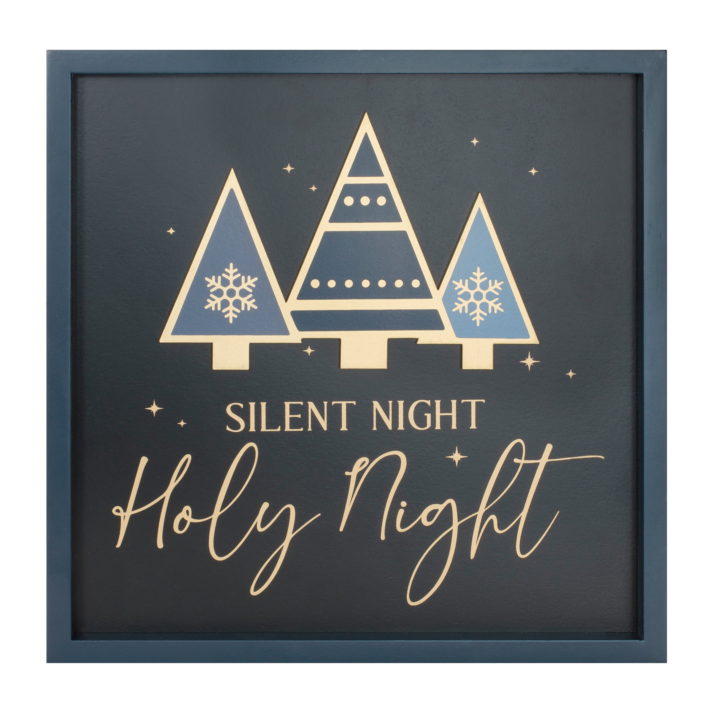 Silent Night Plaque 11.5”SQ MDF