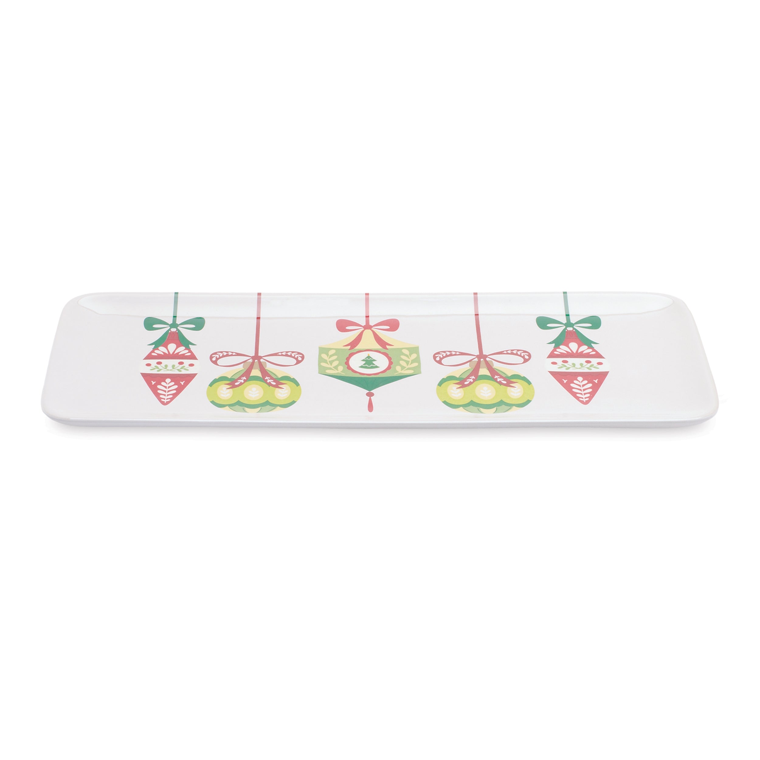 Ornament Platter 14"L x 5"W x .75"H Dolomite