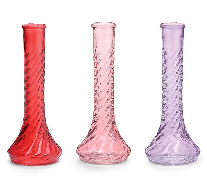 Translucent Glass Bud Vases (S/3)