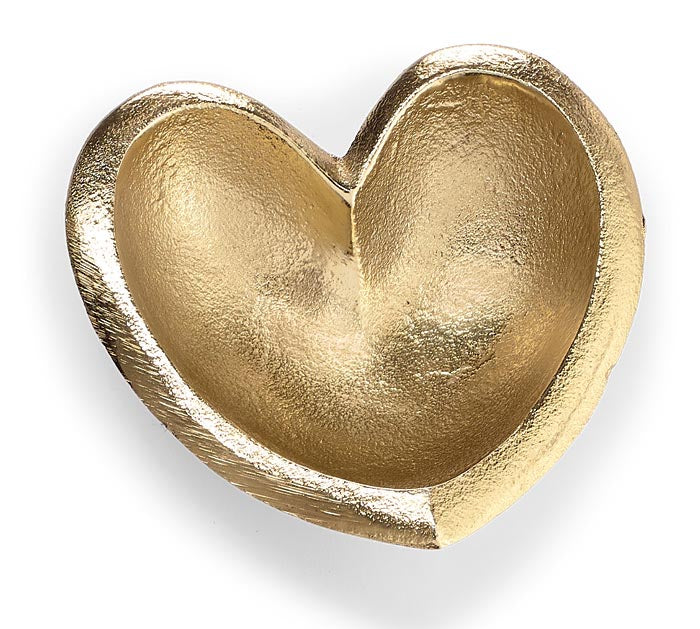 GOLDEN ALUMINUM TRINKET TRAY