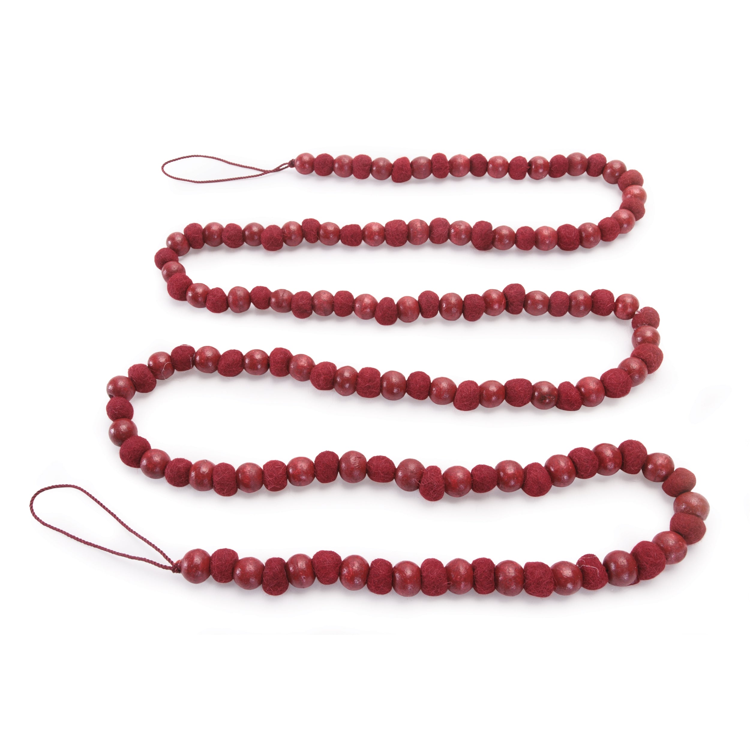 Wood Bead Garland 6'L Wood