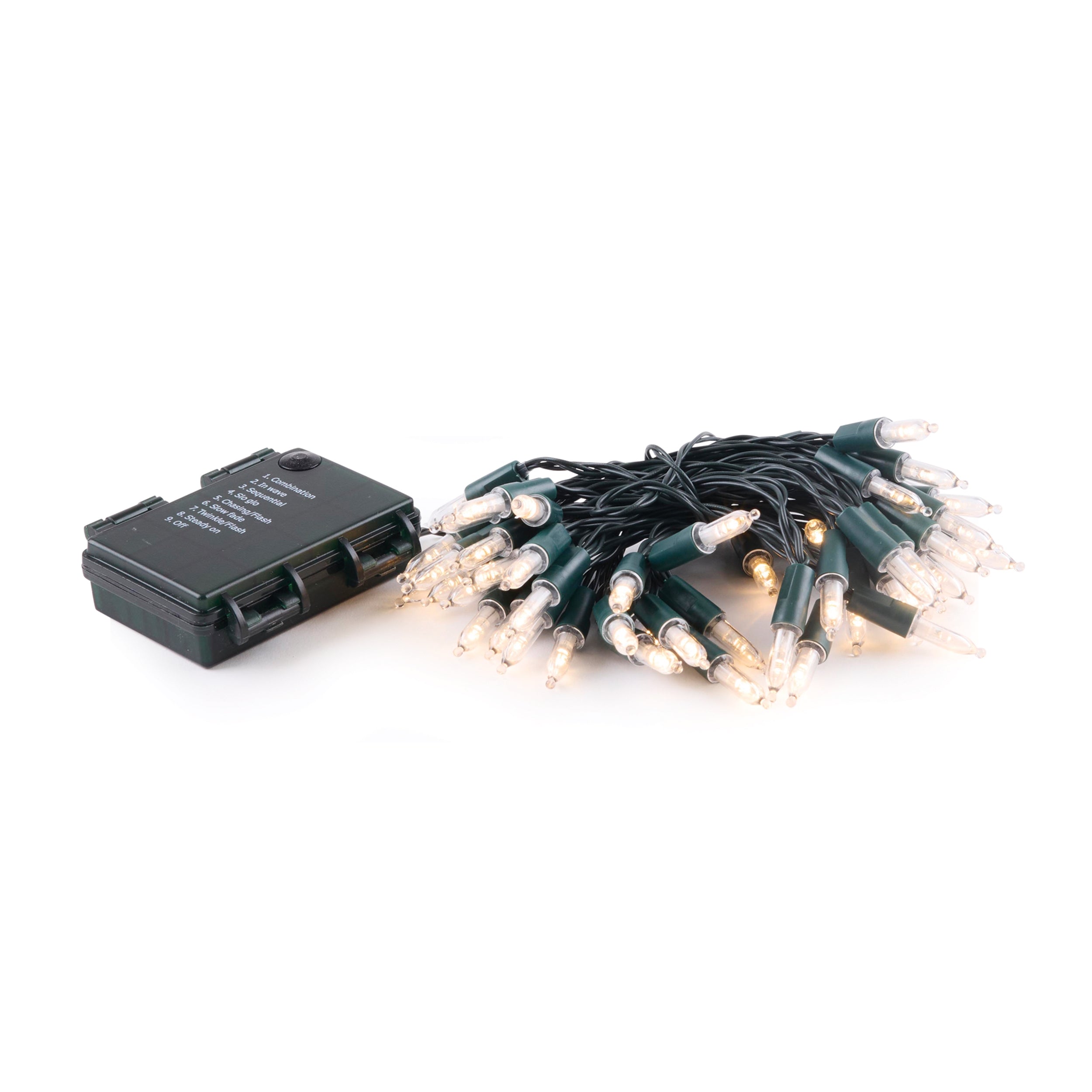 Light Strand w/Remote 16'L /LED 3 AA Batteries Not Included