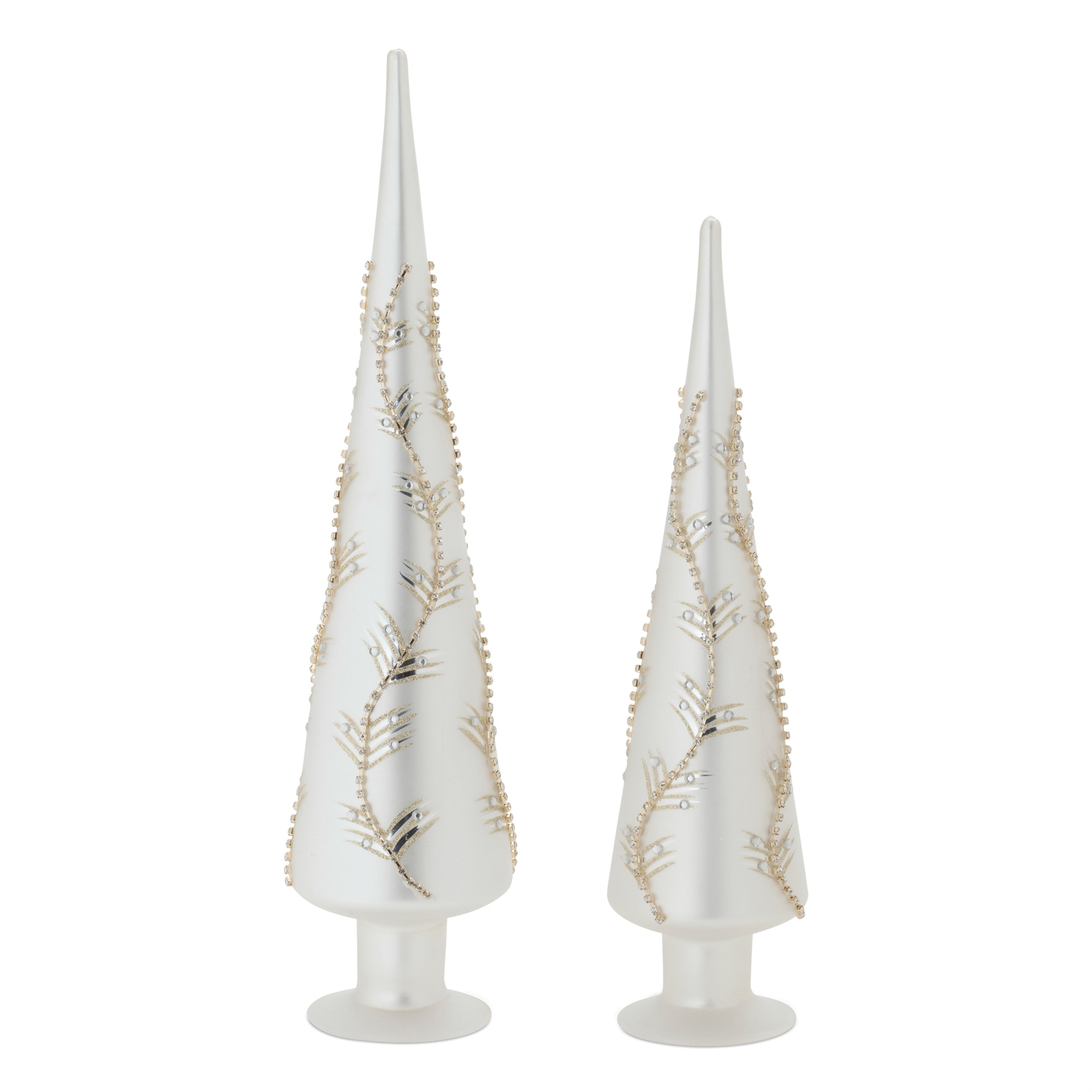 Finial (Set of 2) 15"H, 18"H Glass