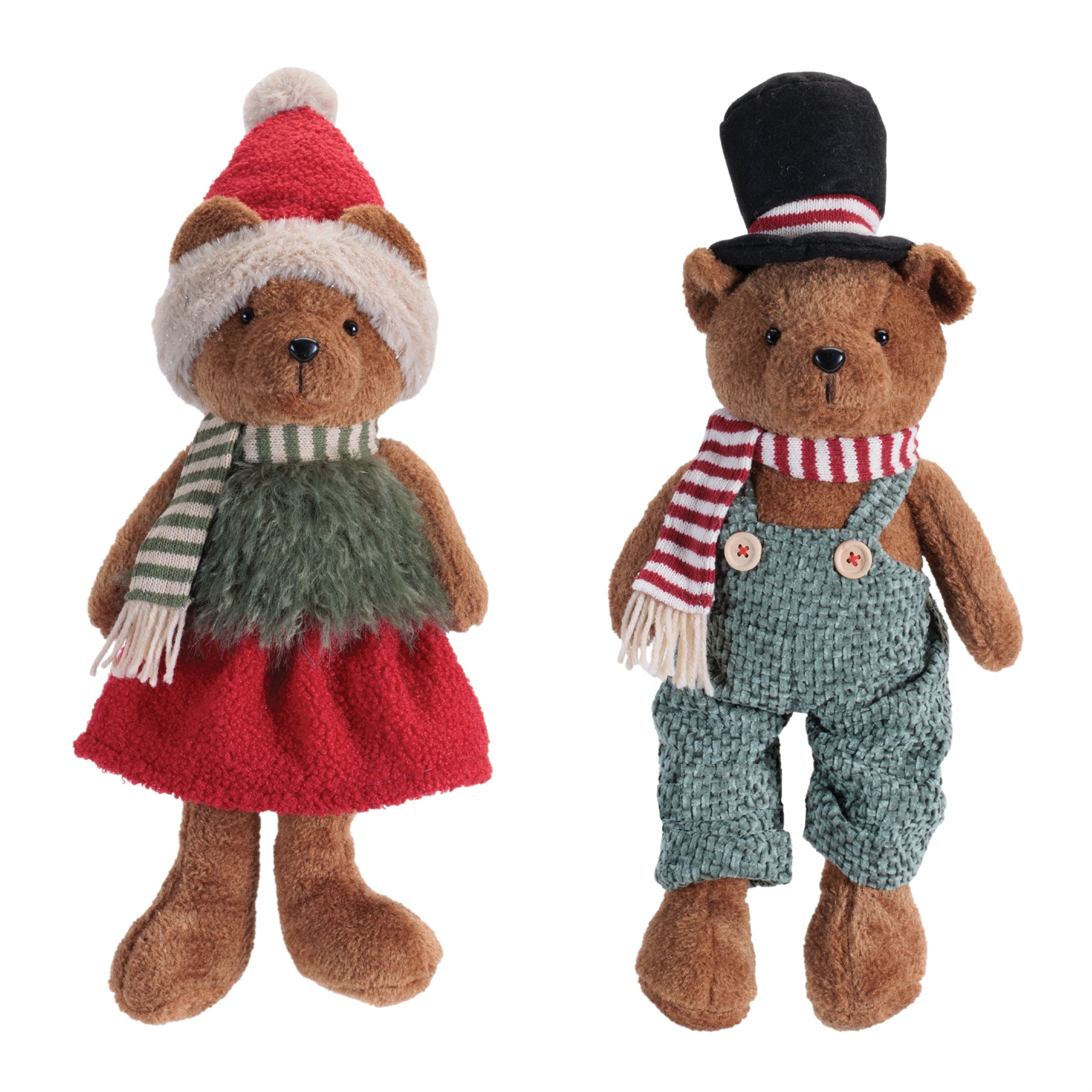 Bear (2 set of) 17"H, 18.5"H Polyester