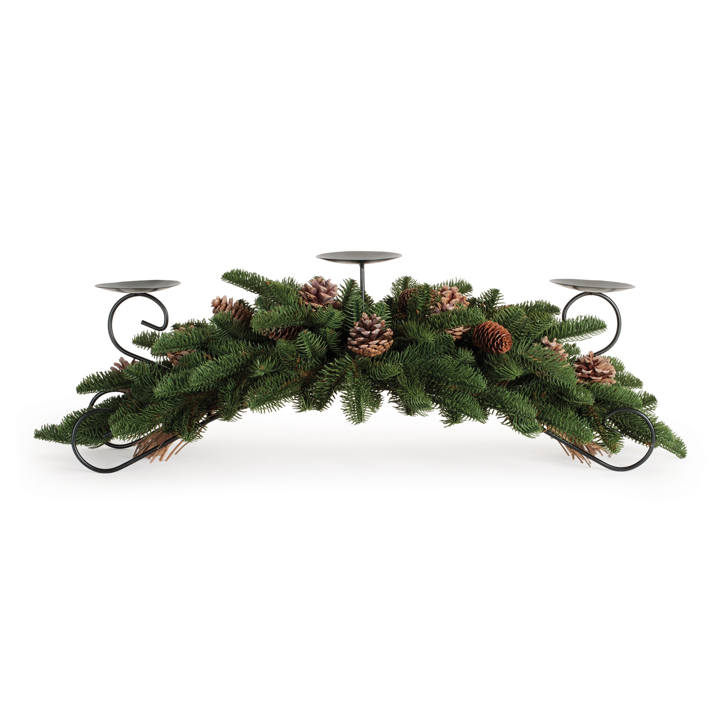 Pine Centerpiece 30"L x 9.75"H /Metal