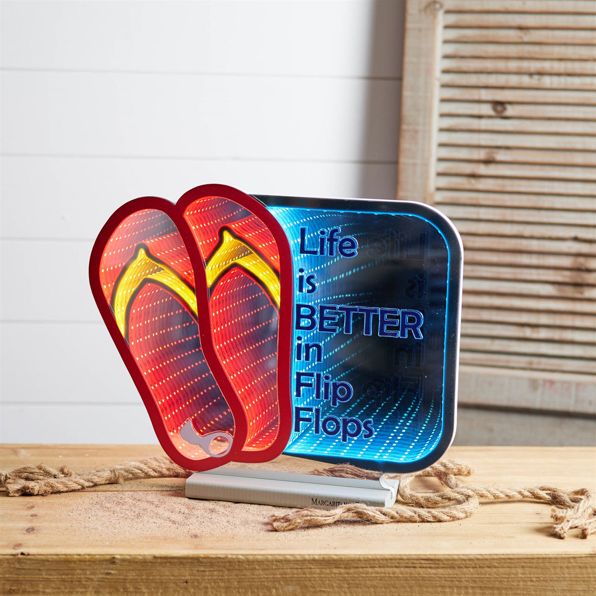 Margaritaville Flip Flop EkkoLight 12"H