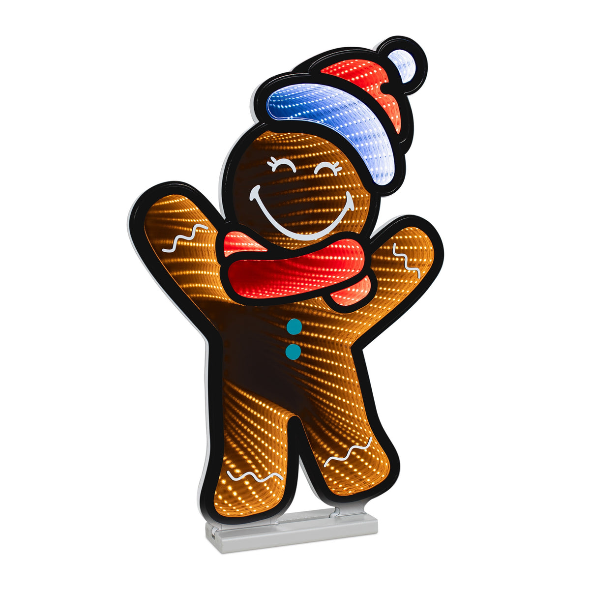 SmileyWorld(R) Holiday Gingerbread Man Ekkolight 24"H