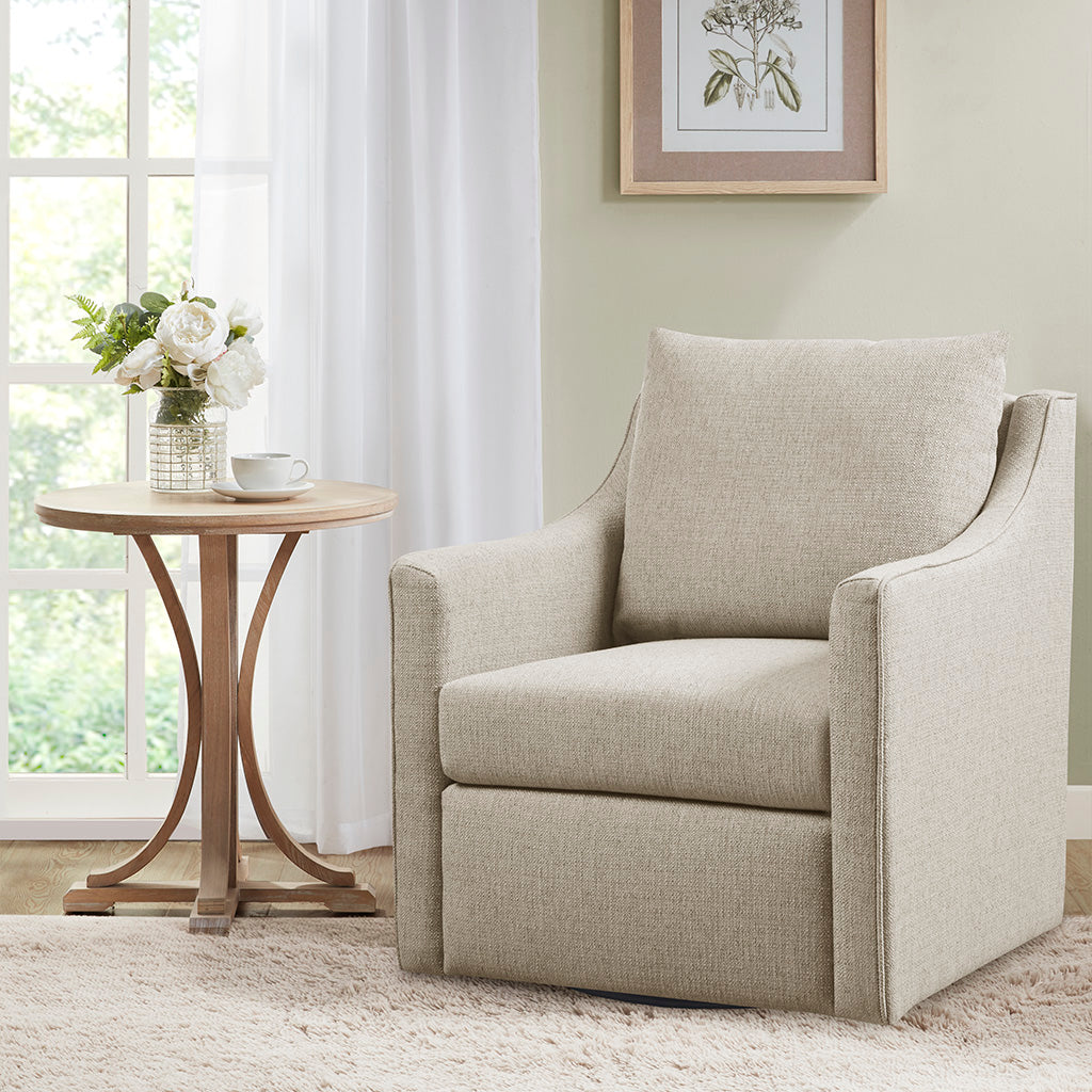 Christian Skirted Swivel Chair