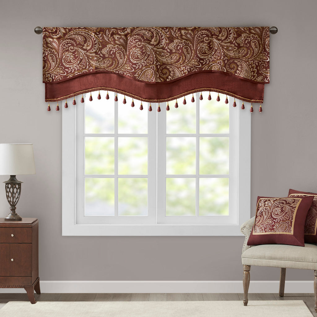 Aubrey Jacquard Window Valance