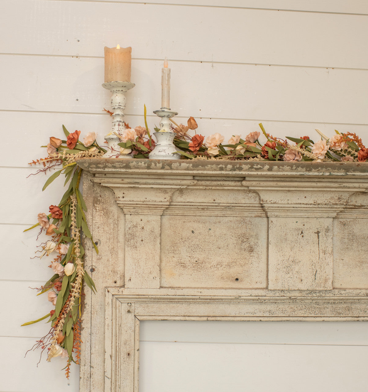 5' Fall Hues Carnation & Lantern Garland