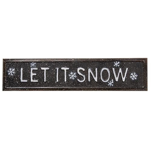 Let It Snow Metal Wall Art