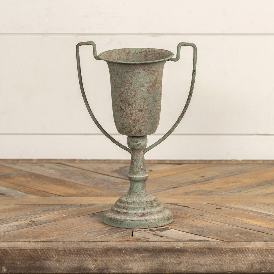 Distressed Blue Hugo Vase