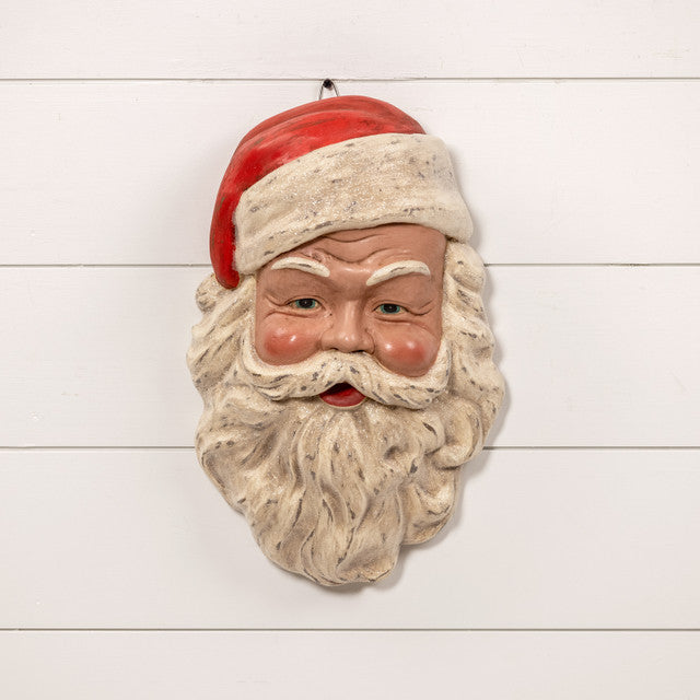 Large Vintage Santa Wall Decor