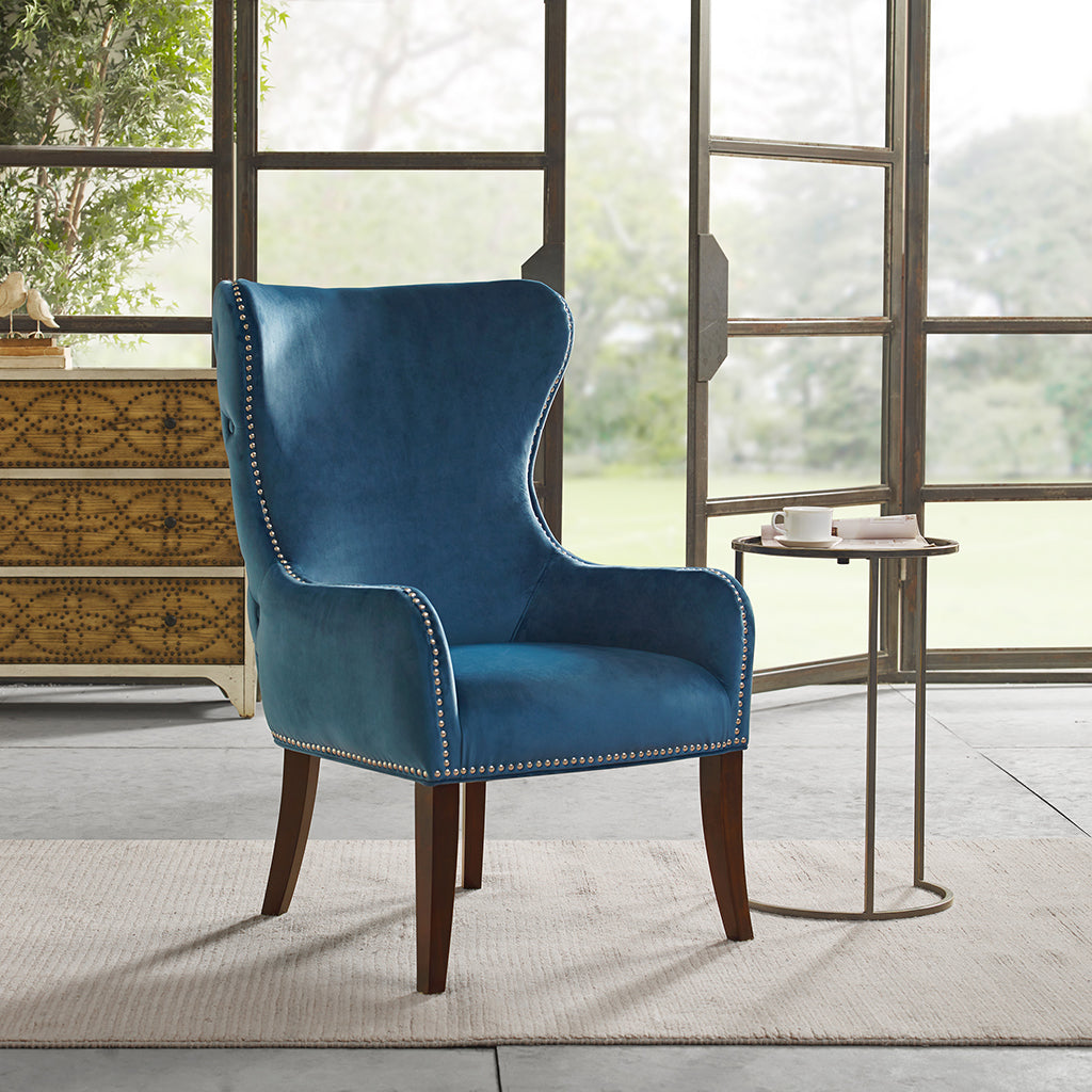 Hancock Button Tufted Wing Chair