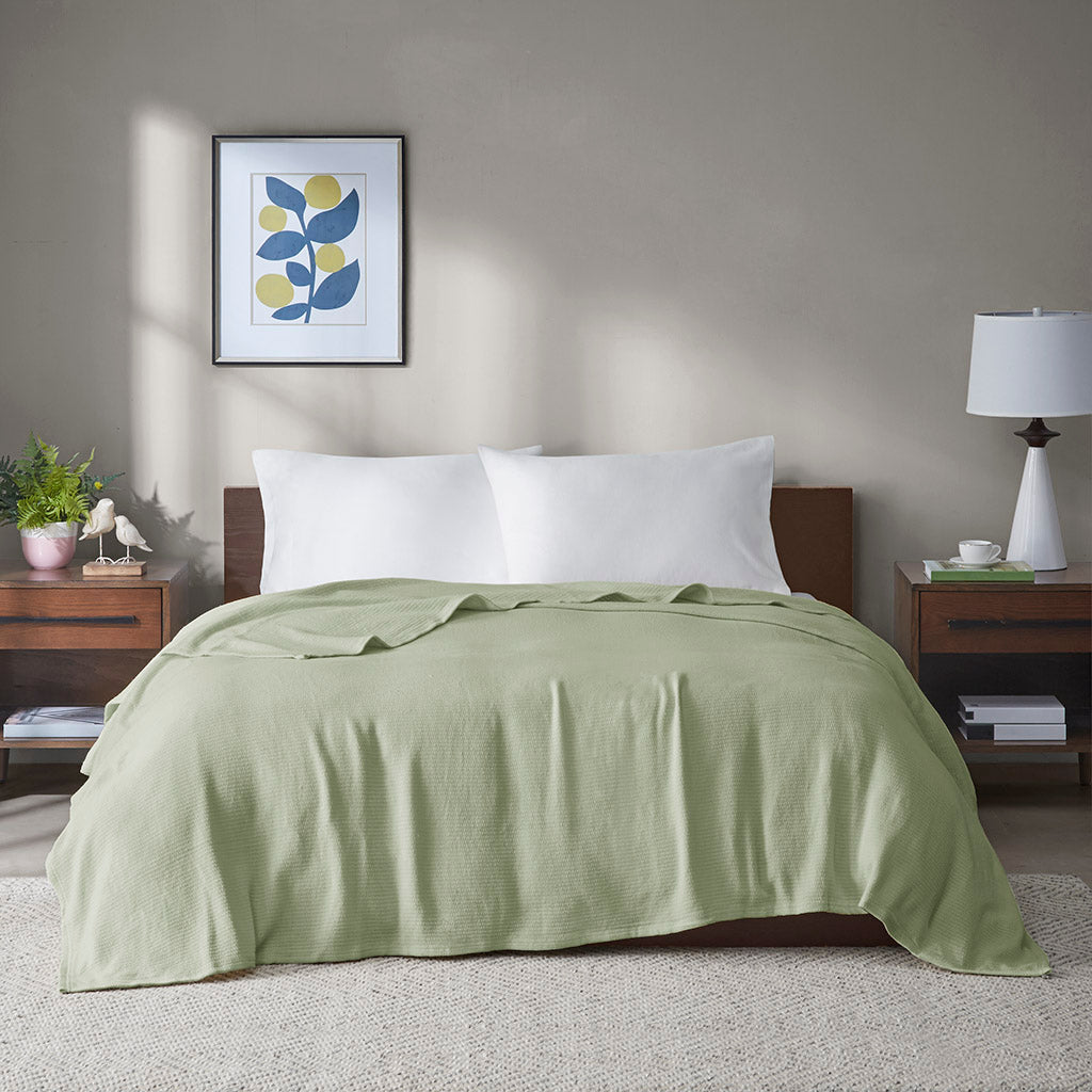 Freshspun Basketweave Cotton Blanket