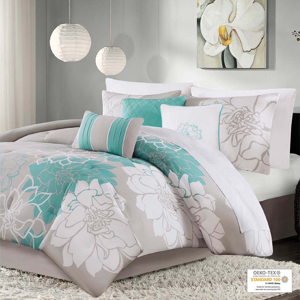 Lola Printed Cotton Sateen Comforter Set