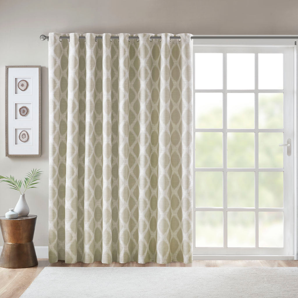 Blakesly Printed Ikat Blackout Patio Curtain