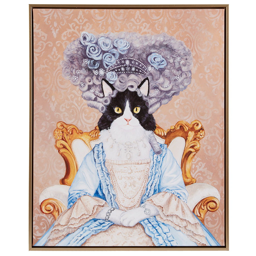Pet Portrait Captain's Guard Pug Framed Canvas Wall Art