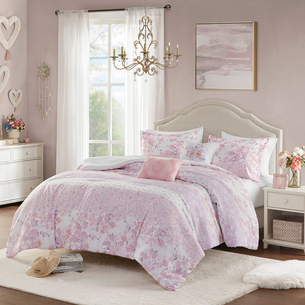 Oliena Floral Paisley Comforter Set