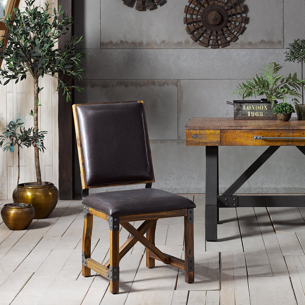 Lancaster Armless Upholstered Dining Chair Set of 2