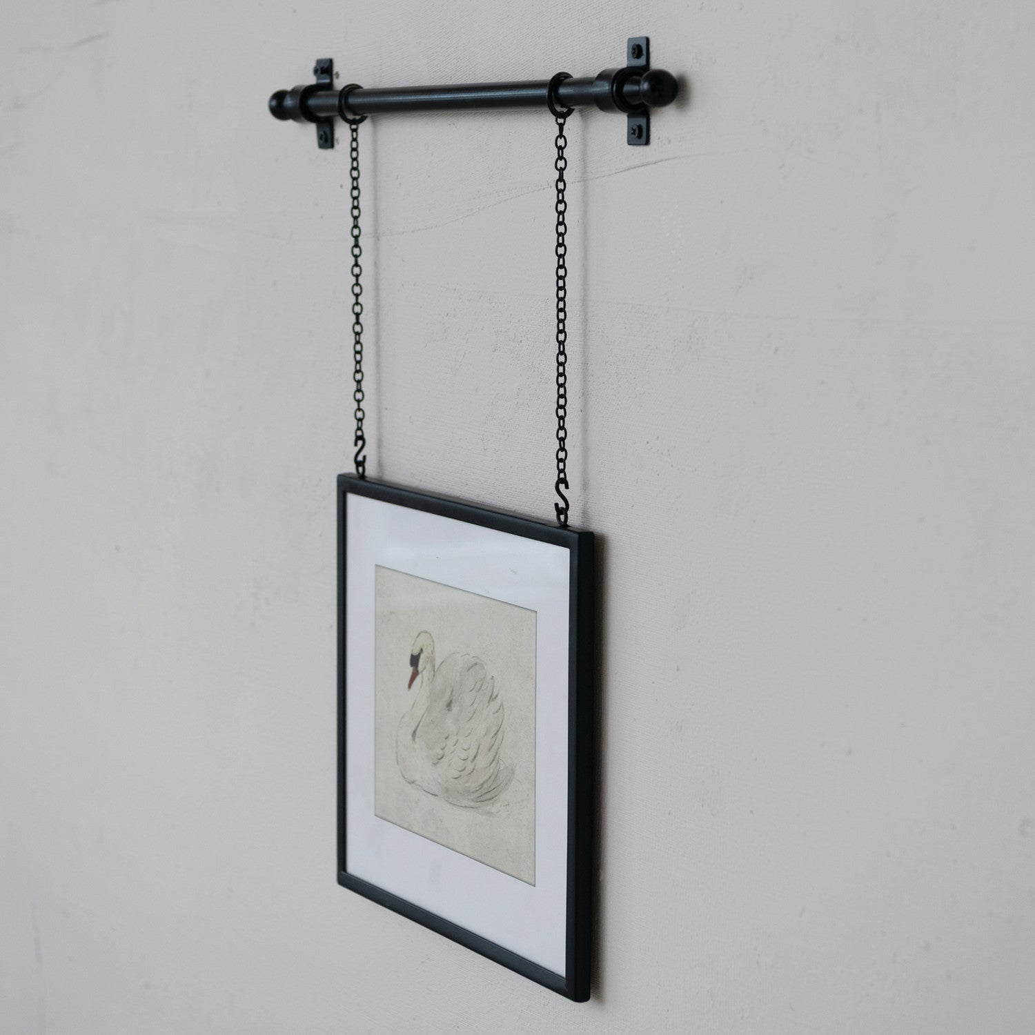 Hanging Metal Glass Frame w/ Bar