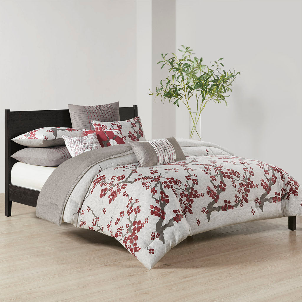 Cherry Blossom 3 Piece Quilt Top Comforter Mini Set