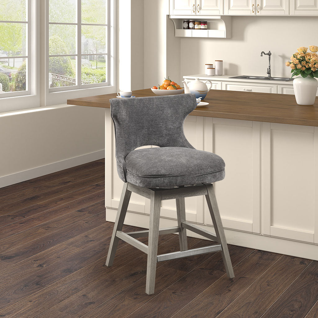 Emmett 25.75" Swivel Counter Stool