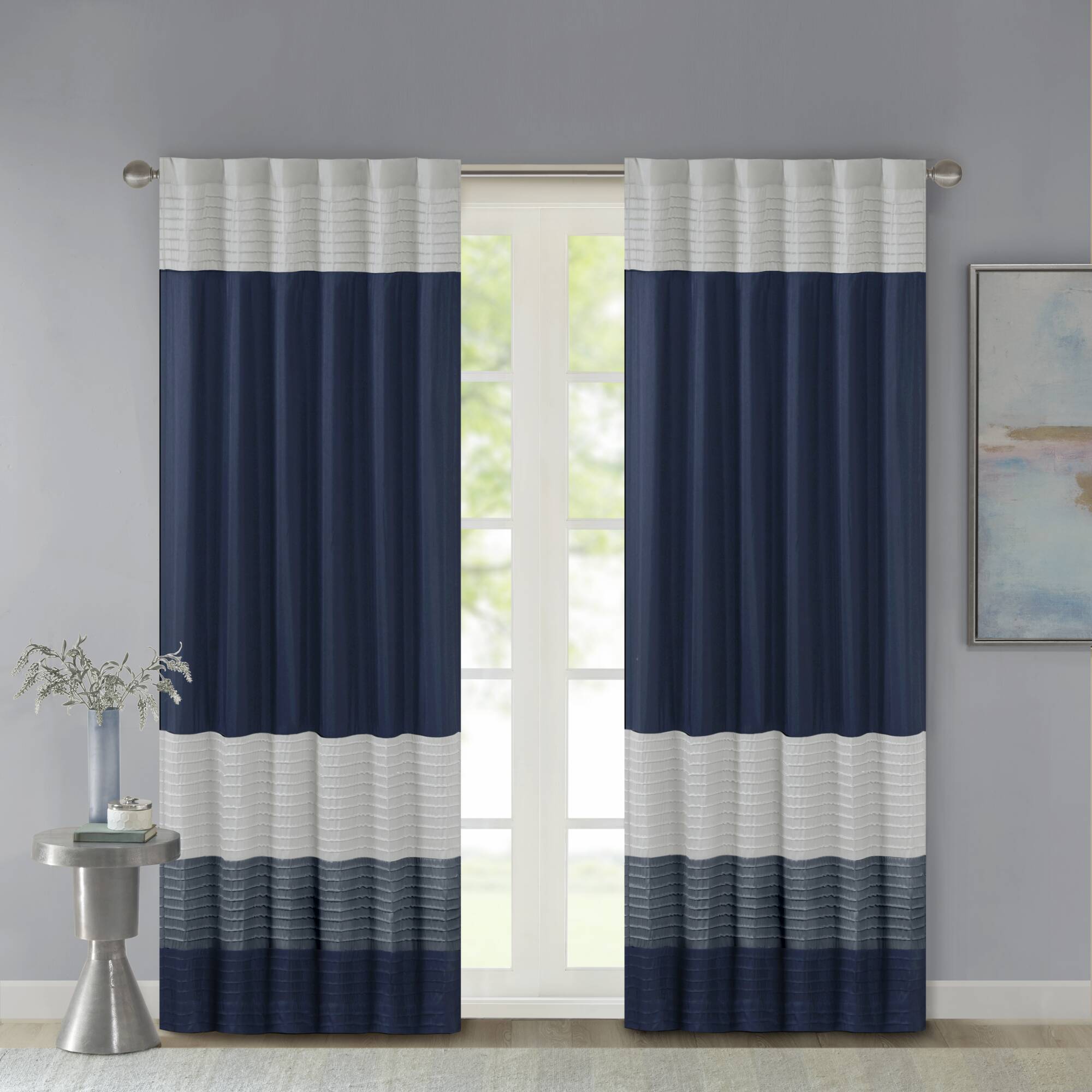 Amherst Polyoni Pintuck Curtain Panel