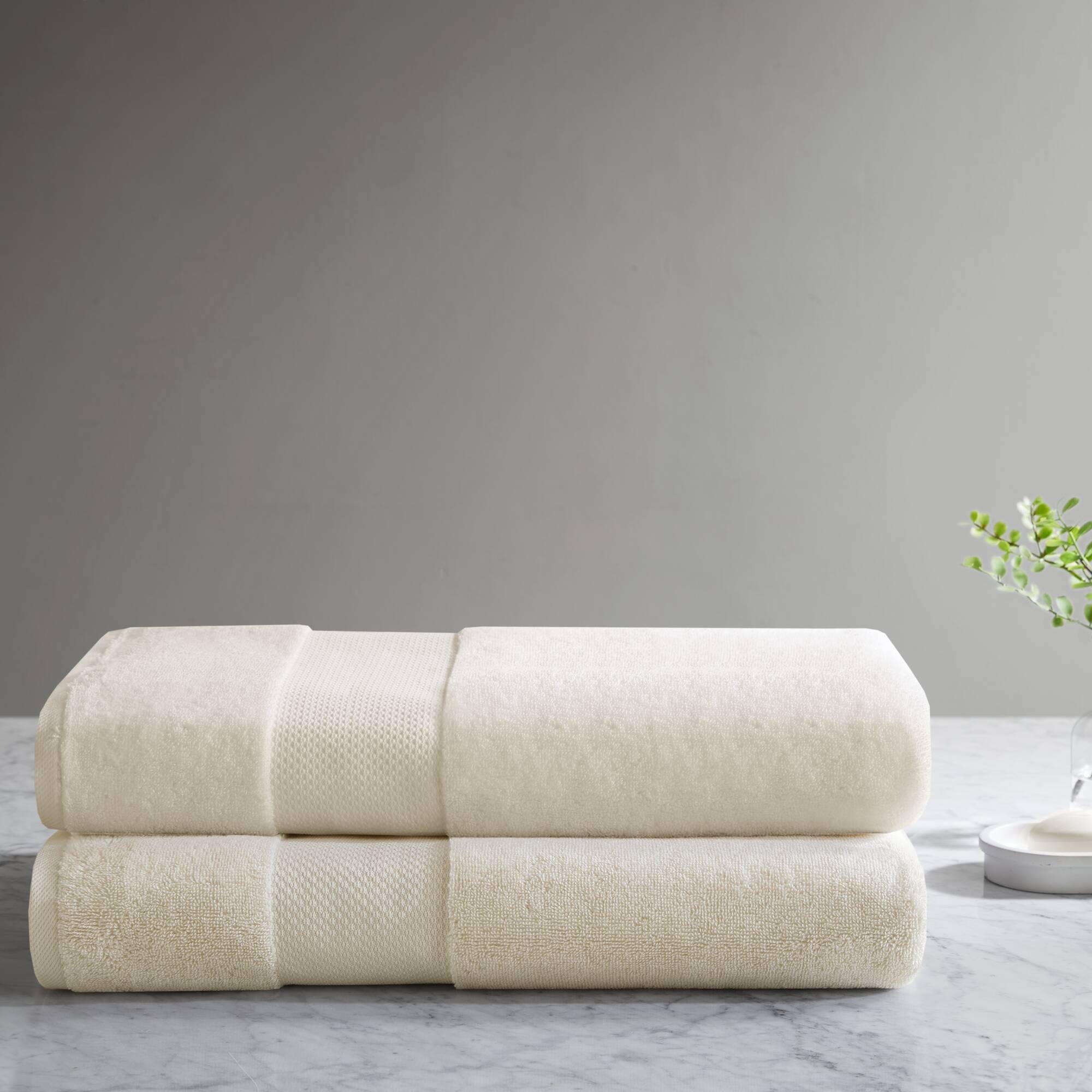 100% Cotton Bath Sheet 2 Piece Set