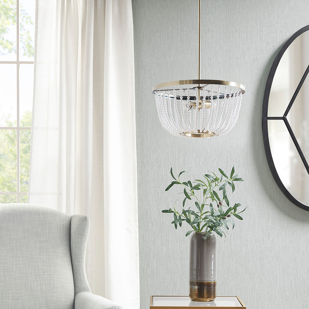 Melrose 3-Light Metal Chandelier with Adjustable Chain