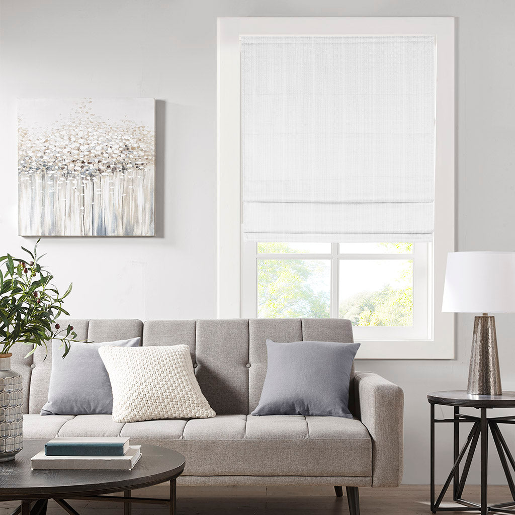 Galen Basketweave Room Darkening Cordless Roman Shade