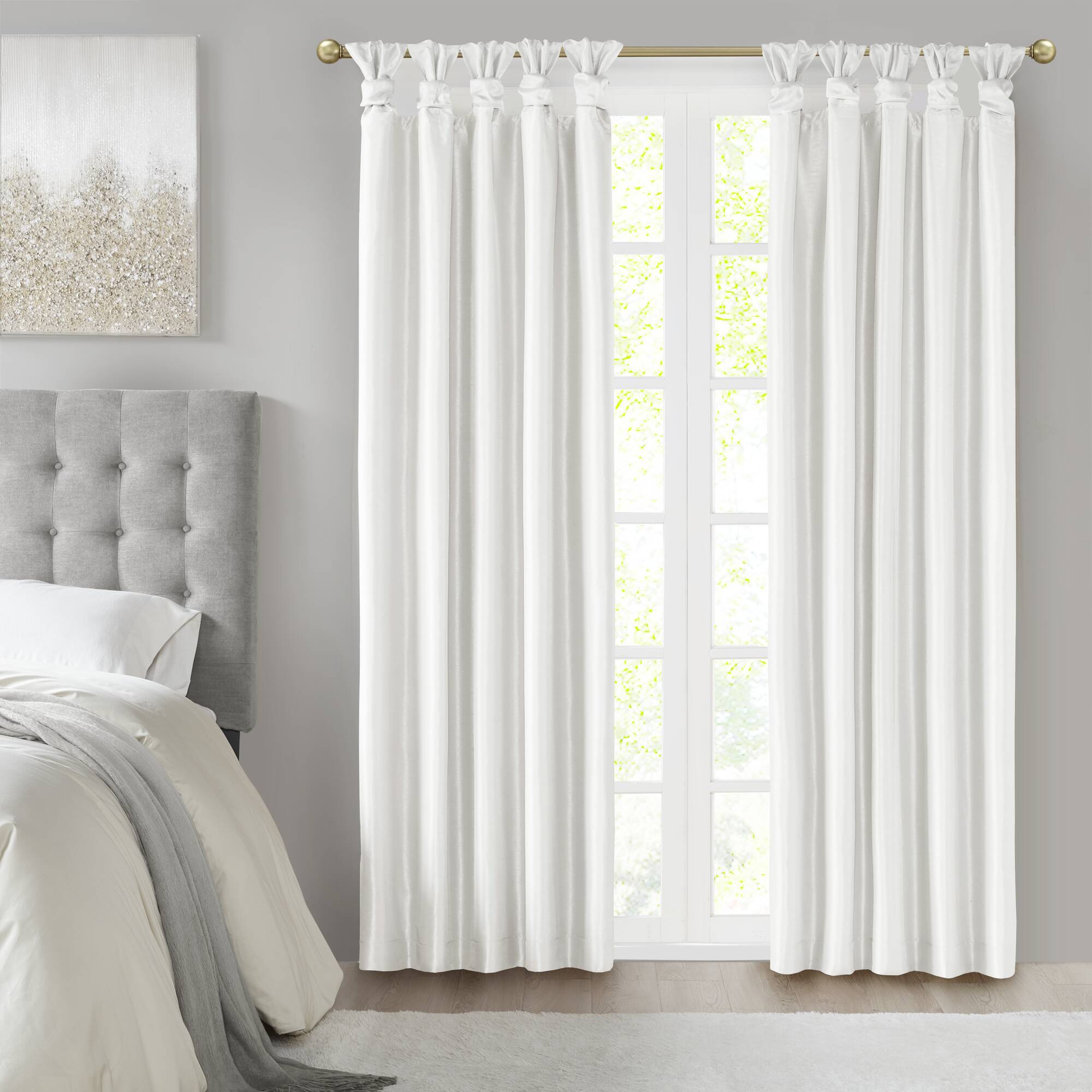 Emilia Twist Tab Total Blackout Window Curtain Panel
