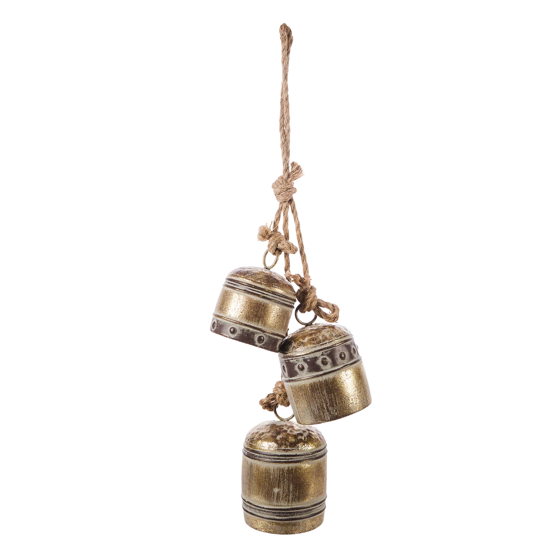 HUGE! Holiday Gold Bells (S/3)