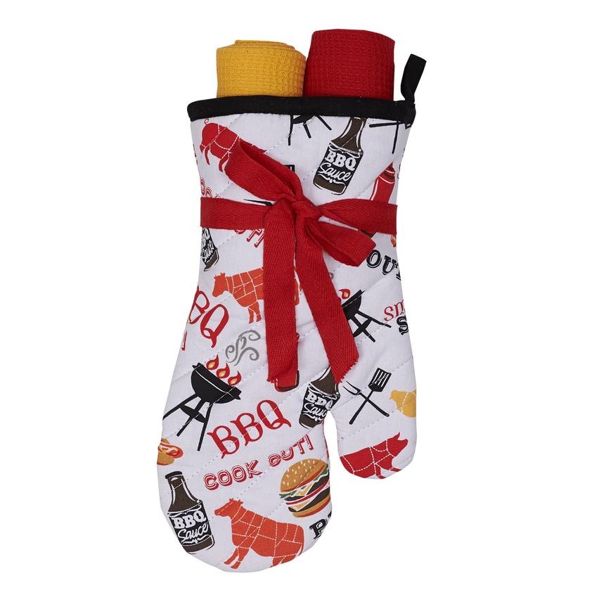 BBQ Oven Mitt Gift Set