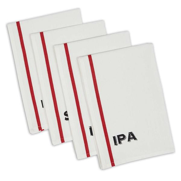 Beer Pub Printed Dishtowels (S/4)